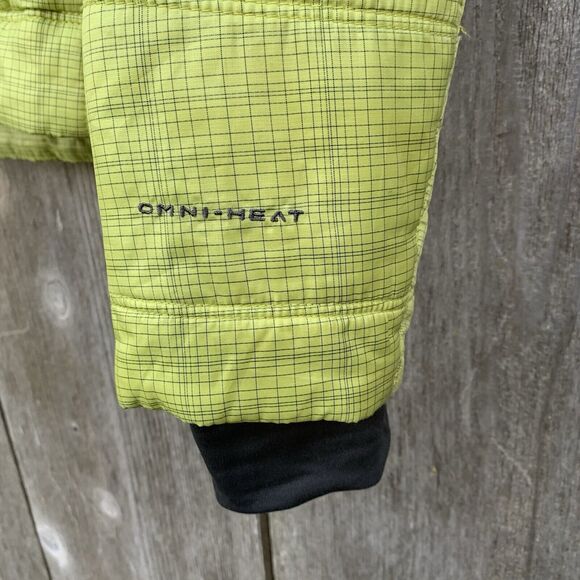 COLUMBIA Jacket Womens Sz Medium Bright Yellow Quilted Core Interchange - Picture 10 of 16